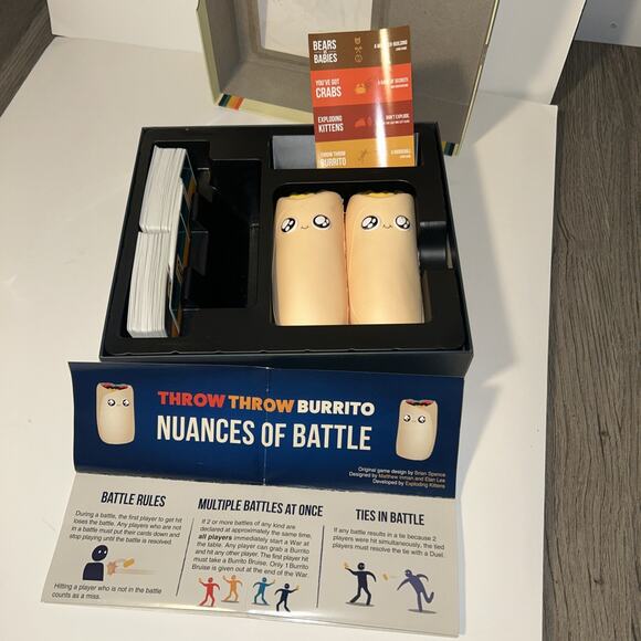 EXPLODING KITTENS Throw Throw Burrito Card Game - Picture 4 of 4